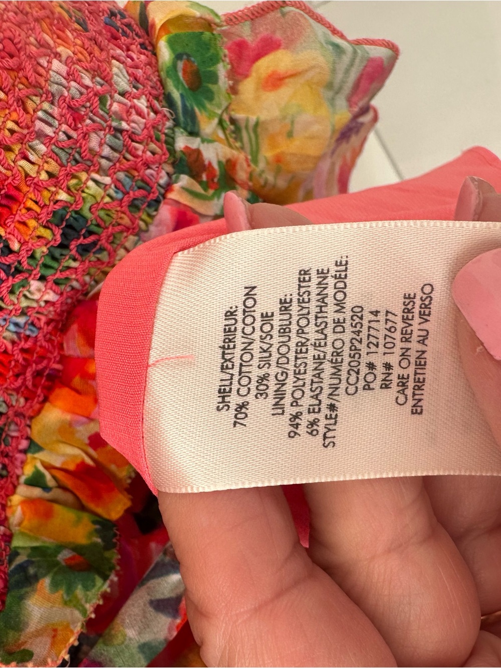 Alice & Olivia Floral Smocked Pink Fairy Dress - Picture 8 of 8